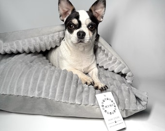 Cozy Plush Velour Pet Bed | Cave Design