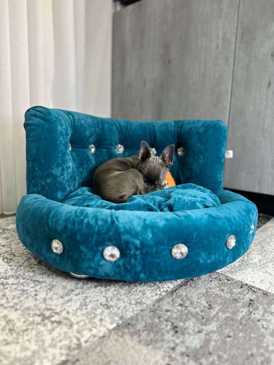 Handmade Velvet Dog Sofa Bed: Water-resistant, Hypoallergenic - Etsy