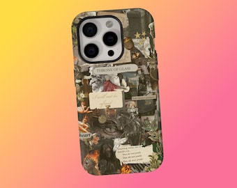 Funda para teléfono Throne of Glass, funda para teléfono Bookish, funda retro para iPhone 18 17 16 15 14 13 Pro Max, Samsung S25 S24 S23