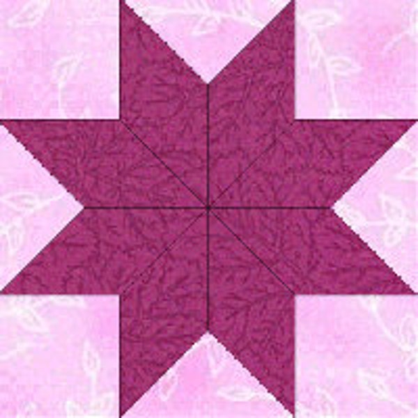 Lemoyne Star Acrylic Quilt Block Template Set