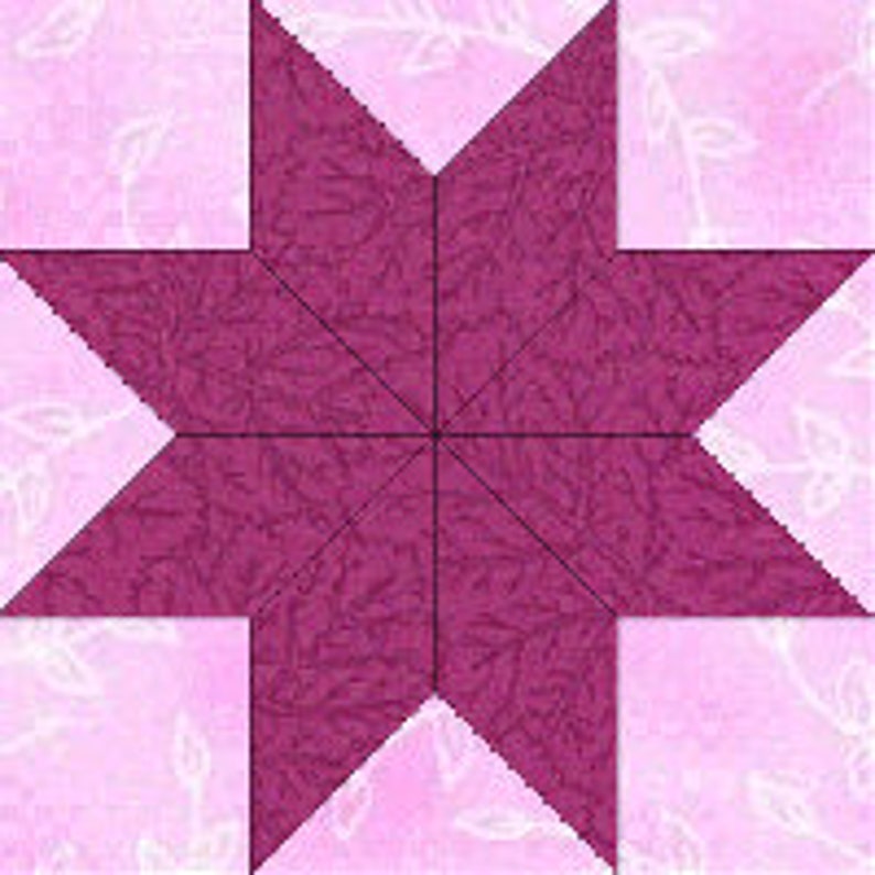 Lemoyne Star Acrylic Quilt Block Template Set Etsy