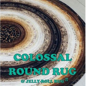 Colossal Round Rug Jelly-Roll Rug by R J Designs, Roma Lambson