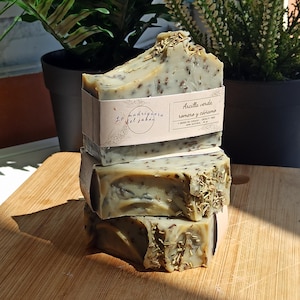 Sapone fatto a mano al rosmarino e argilla verde 100% naturale - Saponi per bagno, mani e viso
