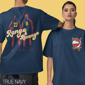 Range & Revenge Women&#39;s Basketball Fan Tee, Fever Team Inspired, Clark and Cunningham T-shirt, Indiana Women&#39;s Sports Gift, CC22 SC8 Shirt