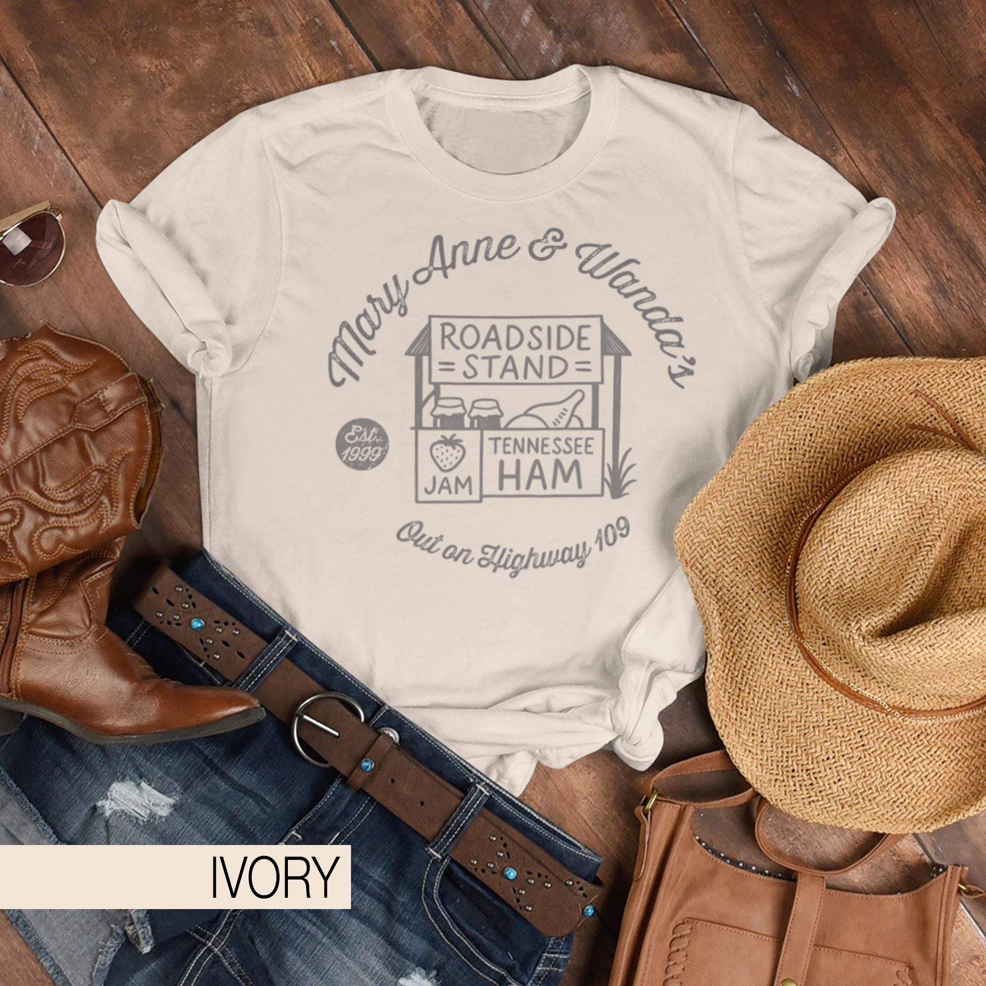 Mary Anne & Wanda's Roadside Stand Vintage Country Tee, Goodbye Earl Inspired T-shirt, The Chicks Inspired Shirt, Retro Feminist Americana