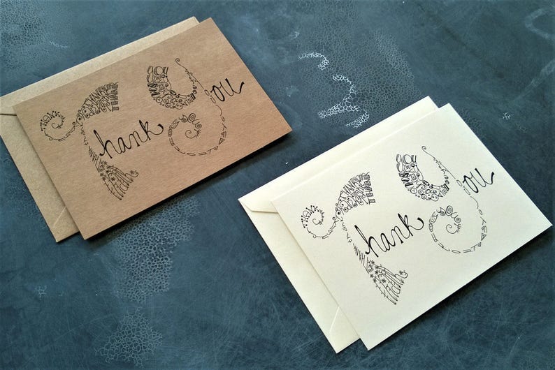 Thank You Single Note Card