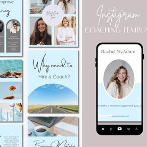 Coaching Instagram Post Template | Coach Social Media |Life Coach Instagram | Coaching Business | Coaching IG Post | Canva Template