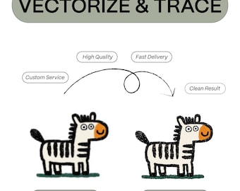 Custom Vectorization Service: Logo & Image Redraw, Convert to SVG/AI/PDF
