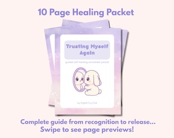 Confiando en mí de nuevo / Diario para recuperar la confianza en mí mismo / Cuaderno de ejercicios para recuperarse del gaslighting / PDF imprimible para sanación / Descarga instantánea