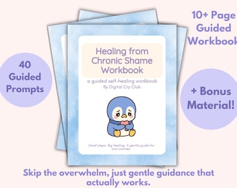 Healing from Chronic Shame PDF | Inner Worth Recovery Workbook for Shame, Self-Blame, Guilt & Emotional Wounds | Digital Mental Health PDF