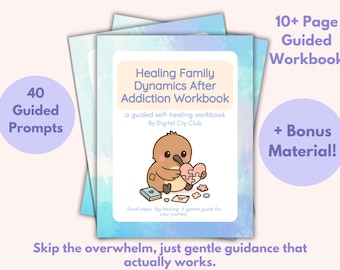 Healing Family Dynamics After Addiction Workbook | Rebuilding Trust in Recovery PDF | Communication, Repair & Healthy Relationship Tools