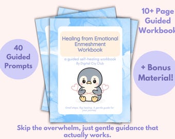 Healing from Emotional Enmeshment PDF | Inner Child Healing Workbook | Family Codependency Recovery Journal for Boundaries and Self-Identity