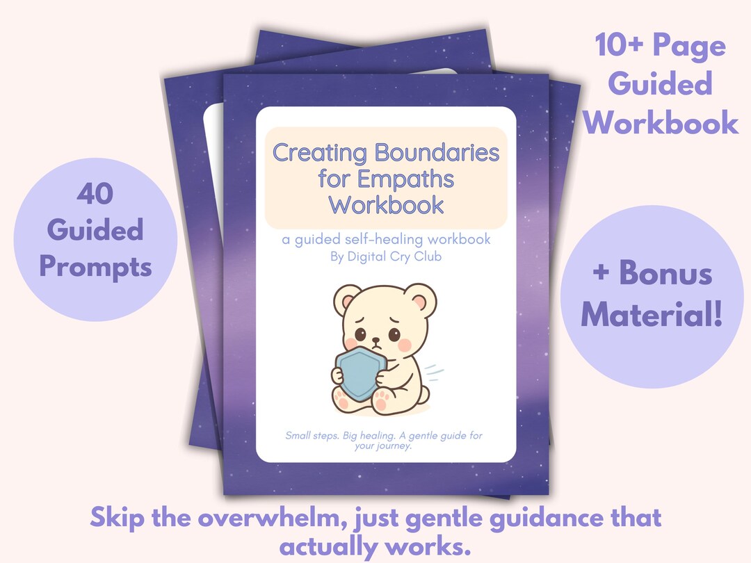 Creating Boundaries for Empaths Workbook PDF Empath Overwhelm