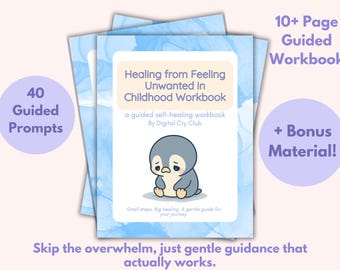 Genezing van een ongewenst gevoel in de kindertijd pdf | Werkboek Innerlijk Kind Healing | Hersteldagboek jeugdverwaarlozing voor waarde, liefde en hoop
