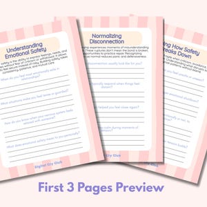 Building Emotional Safety in a Relationship Workbook | Strengthen Trust, Communication & Regulation | Create Calm, Secure Connection Together