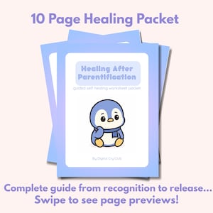 Healing After Parentification | Inner Child Shadow Work Journal | Emotional Labor Trauma Packet | Digital Cry Club