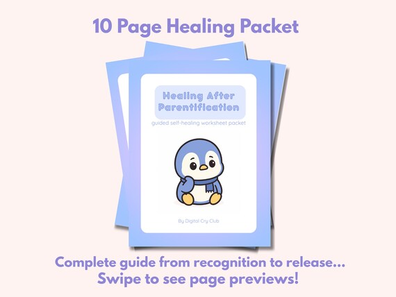 Healing After Parentification | Inner Child Shadow Work Journal | Emotional Labor Trauma Packet | Digital Cry Club