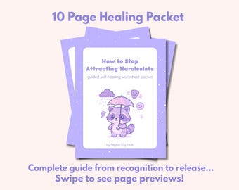 How to Stop Attracting Narcissists | Boundaries & Healing Journal | Printable Therapy Worksheets | Narcissist Recovery PDF