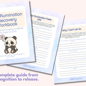 Stop Overthinking Workbook PDF | Rumination & Thought Spiral Journal | Mental Loop Recovery for Anxiety | Digital Download