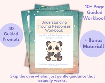 Understanding Trauma Responses Workbook | Healing Fight Flight Freeze Fawn Patterns, Emotional Regulation, and Nervous System Recovery