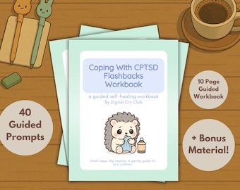 Coping With CPTSD Flashbacks Workbook PDF | Complex PTSD Recovery Worksheets | Trauma Healing Journal Prompts | Therapy Workbook for Trauma