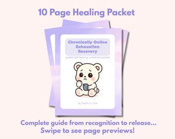 慢性的なオンライン疲労 PDF | 解離、疲労、過剰刺激のための燃え尽き症候群回復デジタルジャーナル | 即時ダウンロード