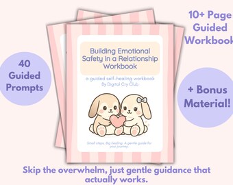 Cuaderno de ejercicios para construir seguridad emocional en una relación / Fortalecer la confianza, la comunicación y la regulación / Crear una conexión tranquila y segura juntos