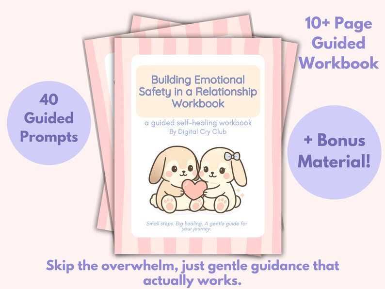 Building Emotional Safety in a Relationship Workbook | Strengthen Trust, Communication & Regulation | Create Calm, Secure Connection Together