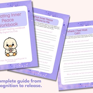 Anxiety & Overwhelm Healing Journey PDF Bundle | Overthinking Relief, Anxiety Reset, Sensory Overload & Inner Peace Worksheets