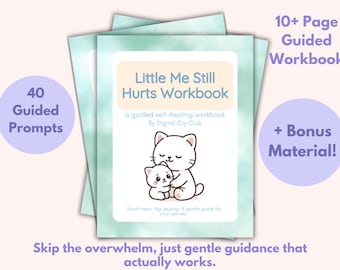 Inner Child Healing Workbook PDF | Childhood Trauma Recovery Journal | Digital Self Therapy Packet for Reparenting & Emotional Healing