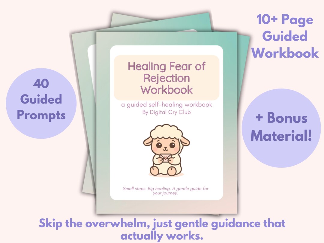 Rejection Pdf Book Healing Fear of Rejection PDF | Guided Worksheet Packet + Printable ...