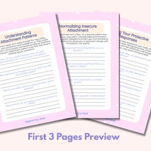 Developing Secure Attachment Habits Workbook | Strengthen Emotional Safety & Connection | Build Trust, Regulation, and Healthy Relationship Patterns