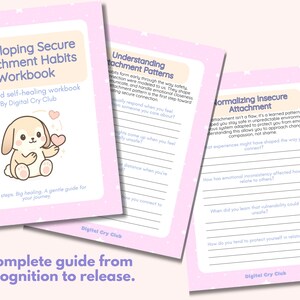 Developing Secure Attachment Habits Workbook | Strengthen Emotional Safety & Connection | Build Trust, Regulation, and Healthy Relationship Patterns