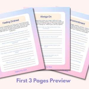 Building Online Boundaries Workbook PDF | Digital Limit Setting Guide | Reduce Overwhelm & Protect Your Energy | Healthier Online Habits