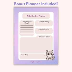 Restoring Self-Trust After Narcissistic Abuse Workbook PDF | Romantic Toxic Relationship Healing Journal | Gaslighting Recovery Guide