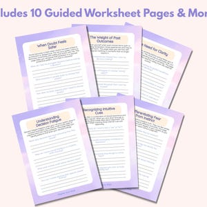 Learning to Trust My Decisions Workbook PDF | Self-Trust & Confidence Healing Guide | Emotional Regulation & Decision-Making Printable