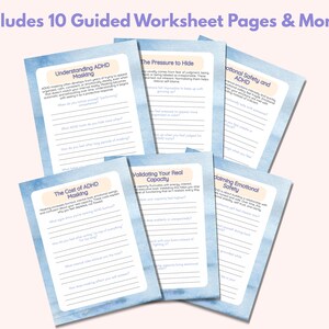 ADHD Unmasking and Emotional Safety Workbook | ADHD Masking Awareness | Emotional Safety | ADHD Identity | Self Understanding
