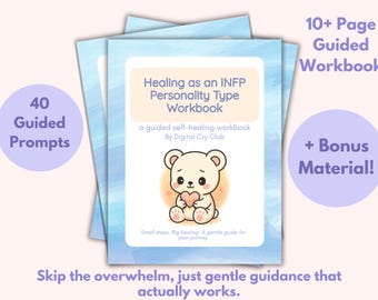 Healing as an INFP PDF | MBTI Emotional Healing Workbook | Boundaries, Self-Trust, Inner Peace & Emotional Regulation Printable Journal