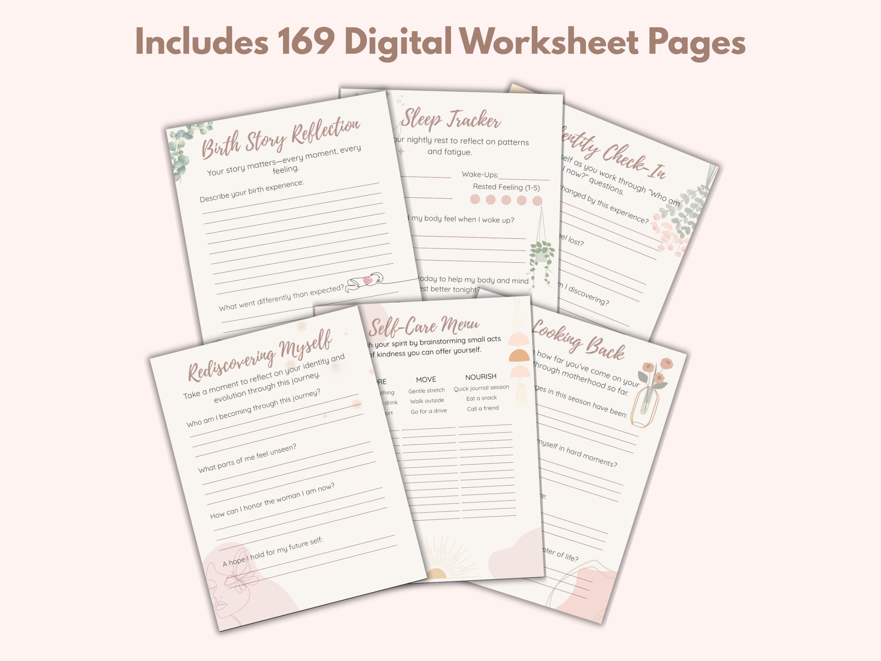 Postpartum Healing Journal PDF | Guided Recovery Prompts, Birth ...