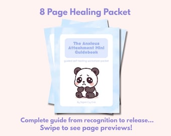 Anxious Attachment Workbook PDF – Heal Relationship Anxiety, Break the Cycle, Journal Prompts + Guided Therapy Tool (Digital Download)