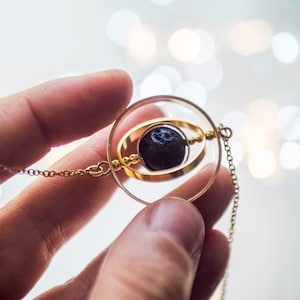 Tebapi Unisex Luminous Starry Sky Fantasy Galaxy Pendant Necklace Two Sides Art Picture Cabochon Astronomy Solar System Star Glow In The Dark Beautiful Glass Ball Necklace For Men Women Lover Gift