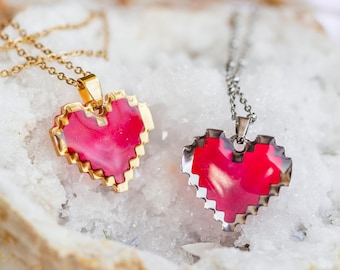 ★VINTAGE HOLLYWOOD★ Colorful Heart Necklace il_340x270.2319292135_7i43.jpg