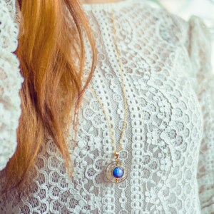 Space necklace galaxy necklace planet necklace spinner image 9