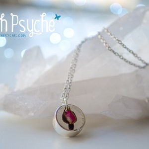 Dried Rose necklace, Real rose pendant,gift for women,dried flower necklace,rose bud necklace,Real flower jewelry,rose pendant,resin jewelry image 4