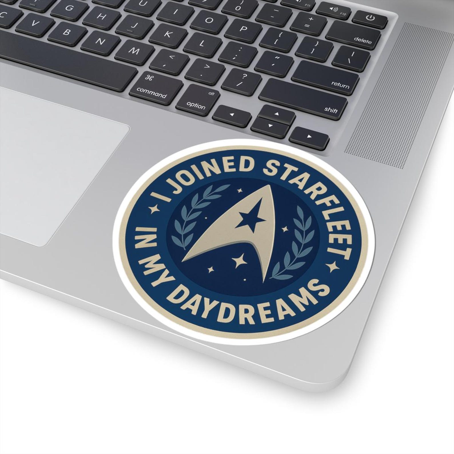 I Joined Starfleet in My Daydreams Sticker - Funny Space Explorer Nerd ...