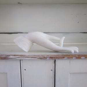 Vintage Alabaster Gyan Mudra Hand Sculpture, Buddha meditation hand, Bohemian Zen home decor