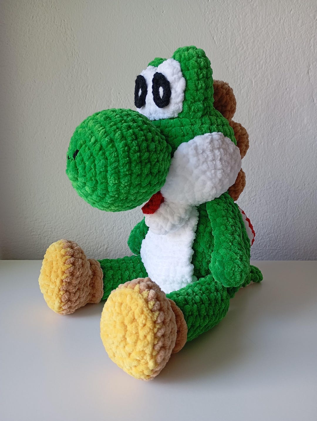 XXL Yoshi From Super Mario Amigurumi Crochet Pattern for Plush Wool ...