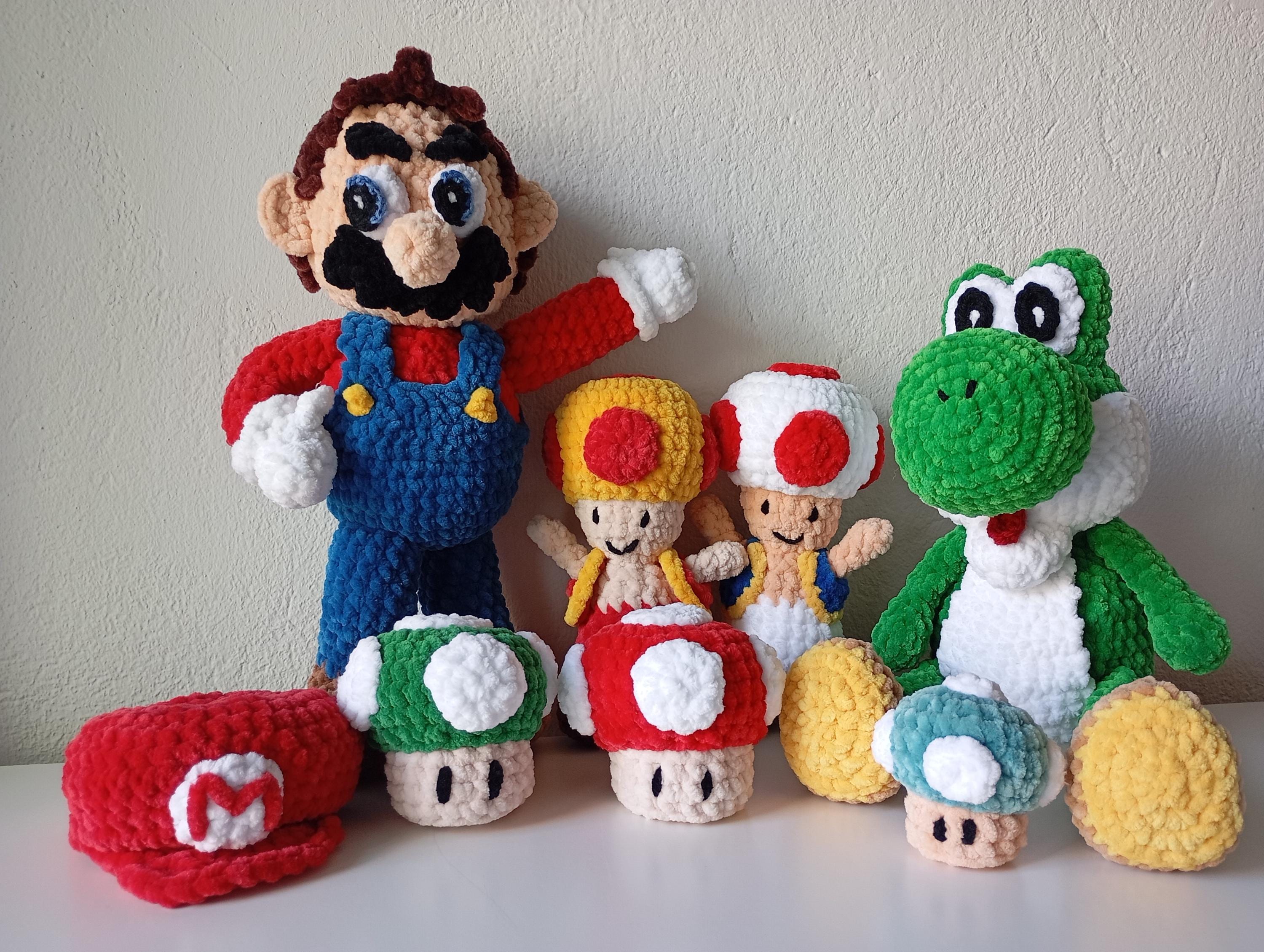 XXL Yoshi From Super Mario Amigurumi Crochet Pattern for Plush