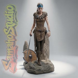Senua Hellblade 3D STL File, Figurine for 3D Printing