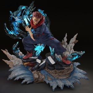 Yuji Itadori Jujutsu Kaisen Archivo STL para impresión 3D Modelo 3D de alta calidad Figura de archivo digital Anime Jujutsu Kaisen Yuji 3D Imprimible STL